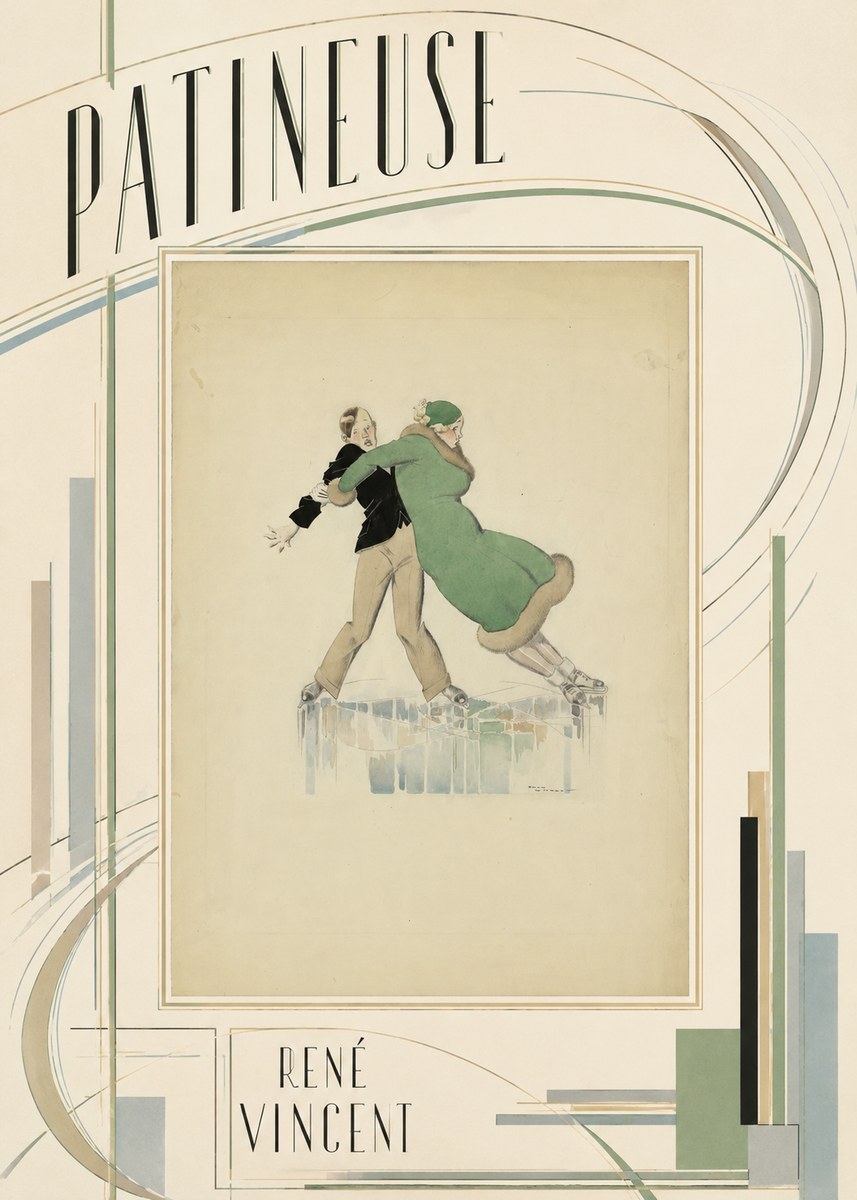 René Vincent Patineuse No3 - Poszter