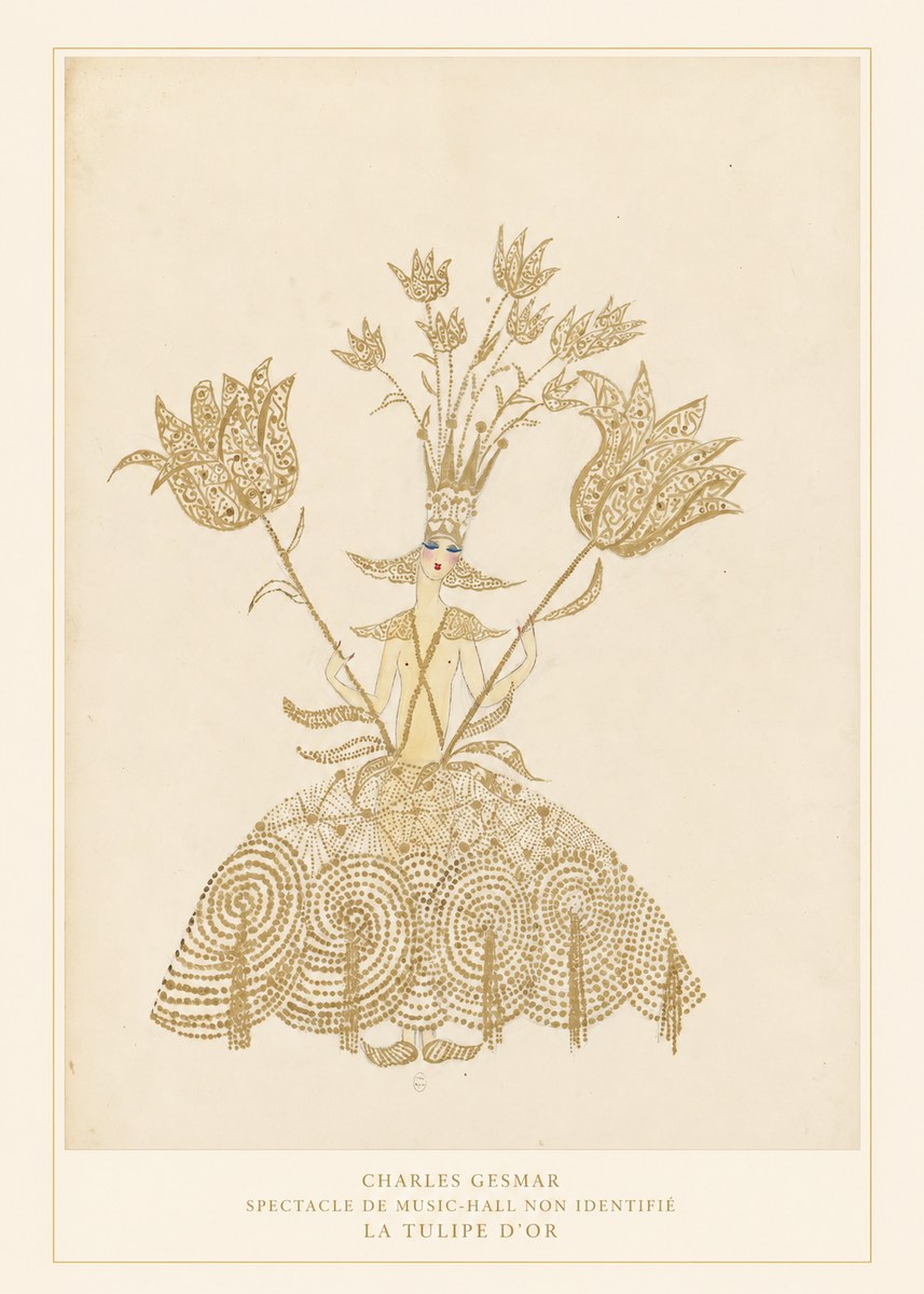 Charles Gesmar La Tulipe D'or No6 - Poszter