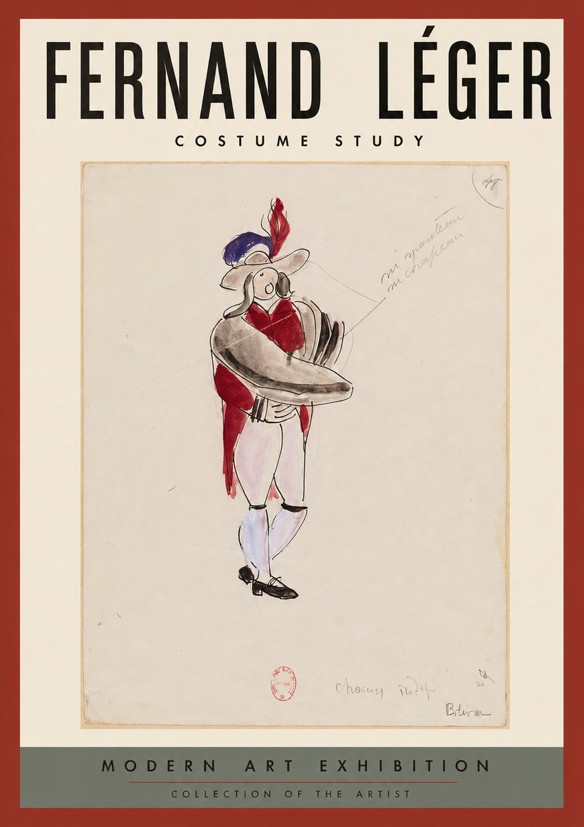 Fernand Léger Costume Study I No2 - Poszter