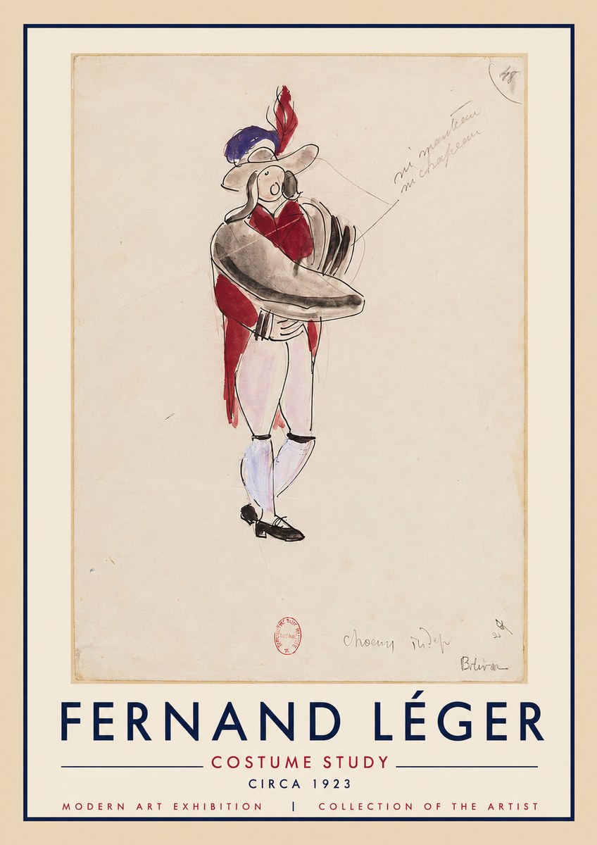 Fernand Léger Costume Study I No4 - Poszter
