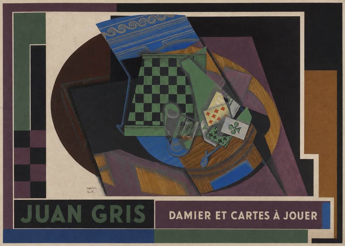 Juan Gris Damier Et Cartes À Jouer No2 - Poszter