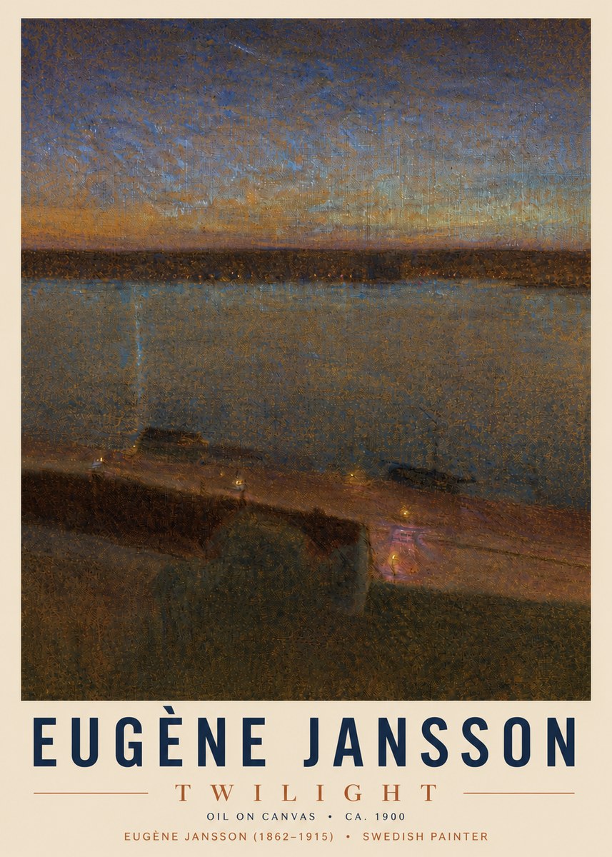 Eugène Jansson Twilight No4 - Poszter