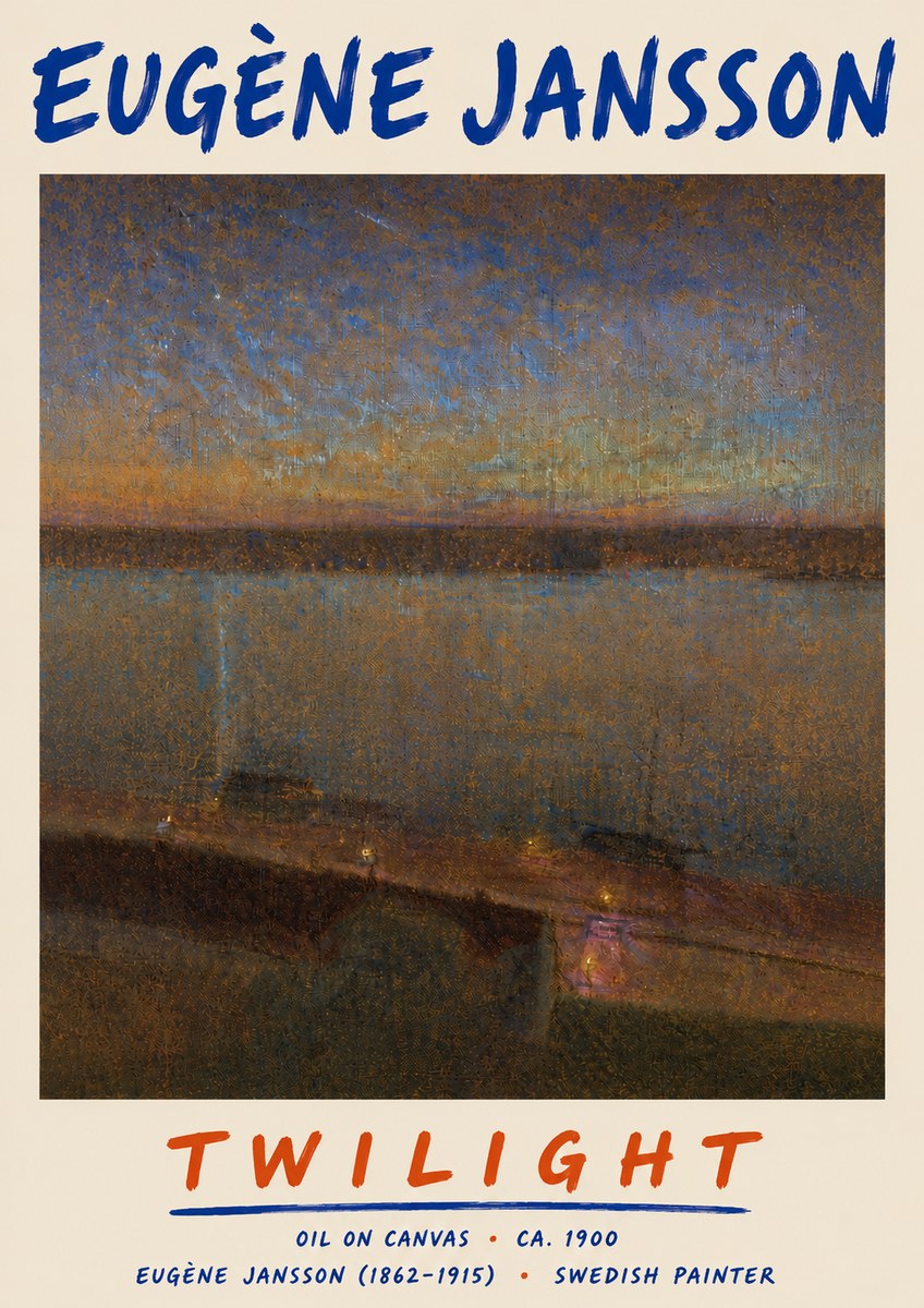 Eugène Jansson Twilight No6 - Poszter