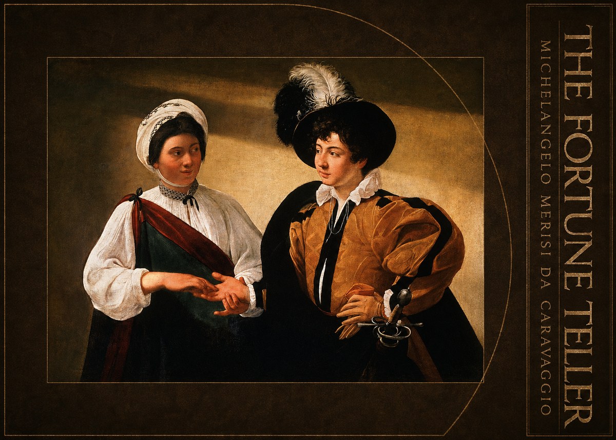 Michelangelo Merisi da Caravaggio The Fortune Teller III No3 - Poszter