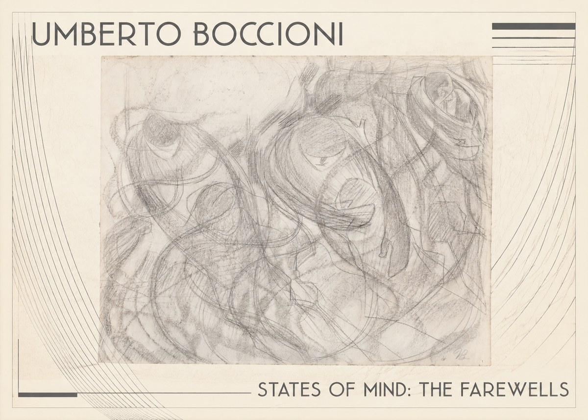 Umberto Boccioni States of Mind: the Farewells No1 - Poszter