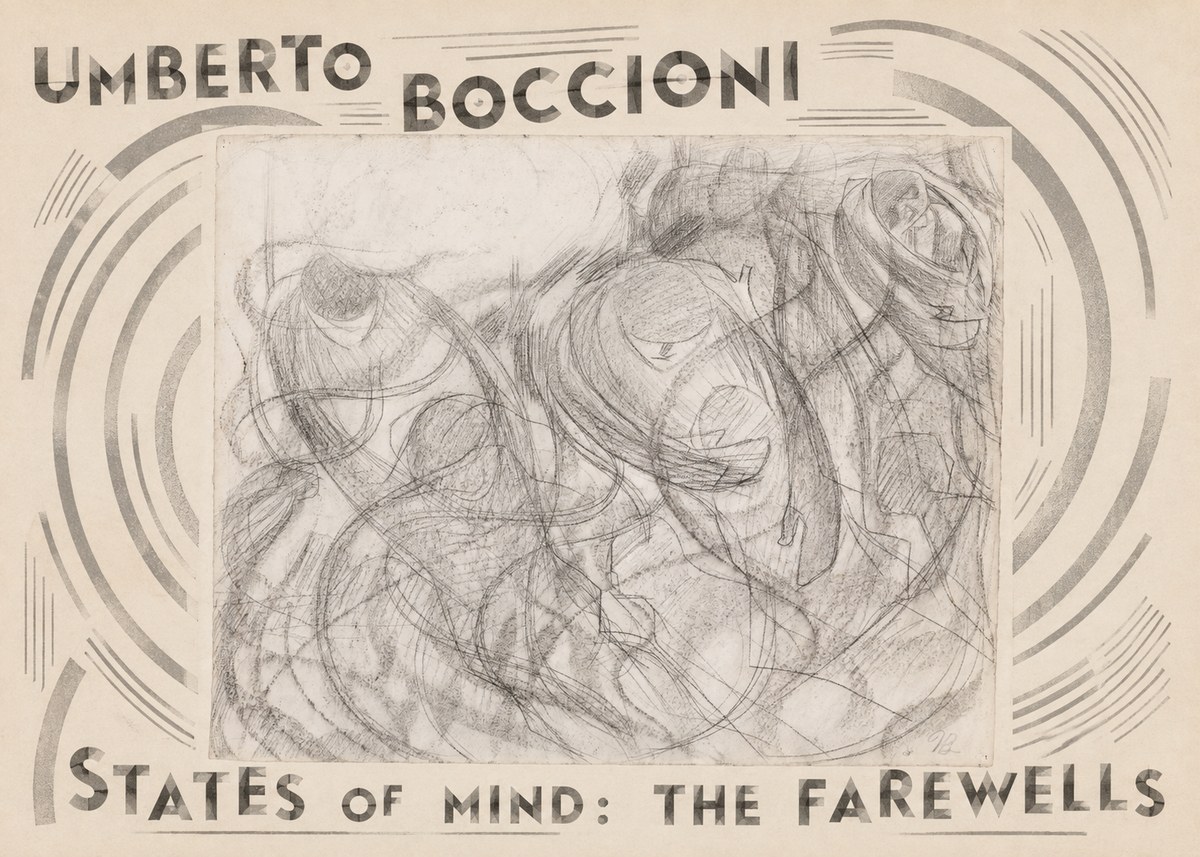 Umberto Boccioni States of Mind: the Farewells No4 - Poszter