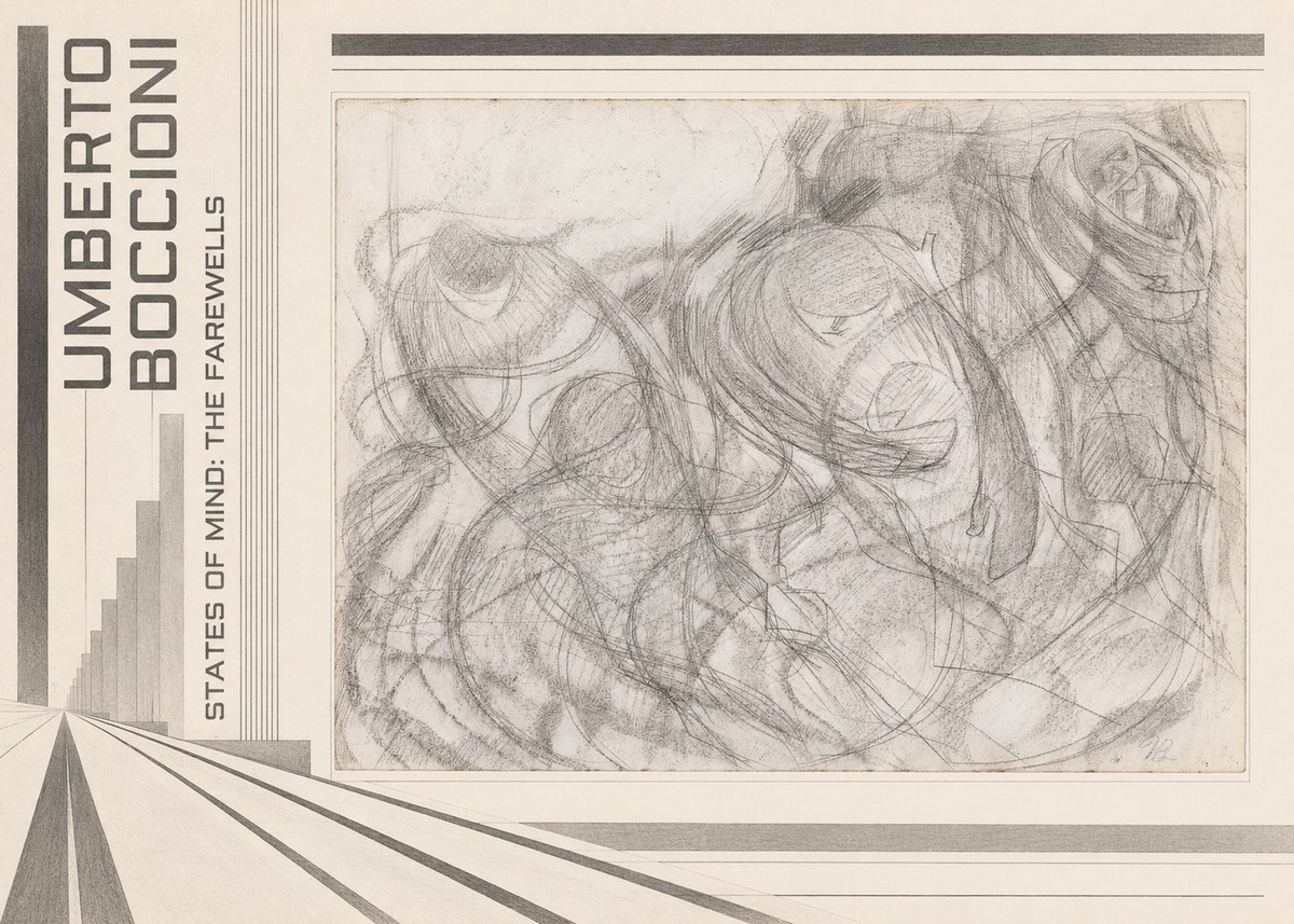 Umberto Boccioni States of Mind: the Farewells No6 - Poszter