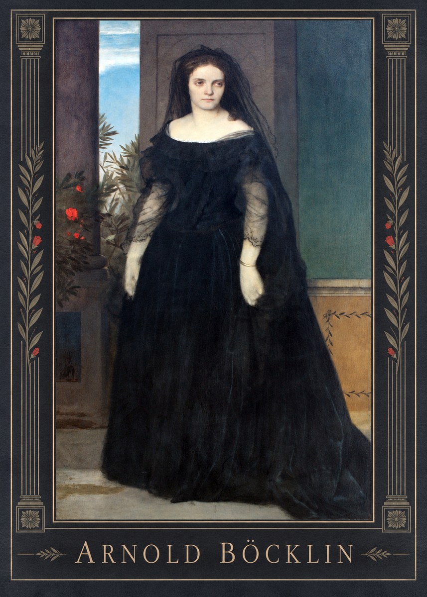 Arnold Böcklin Portrait of Mrs. Böcklin No1 - Poszter