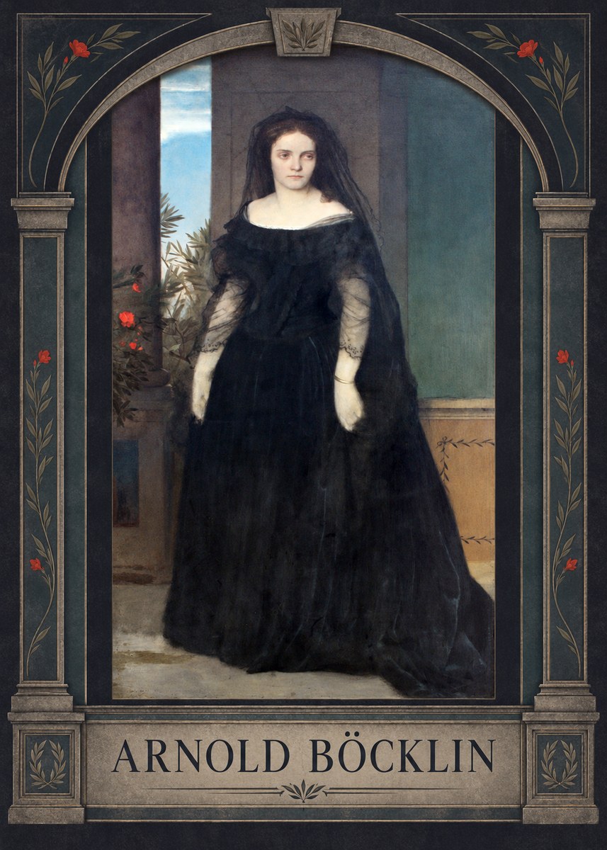 Arnold Böcklin Portrait of Mrs. Böcklin No3 - Poszter