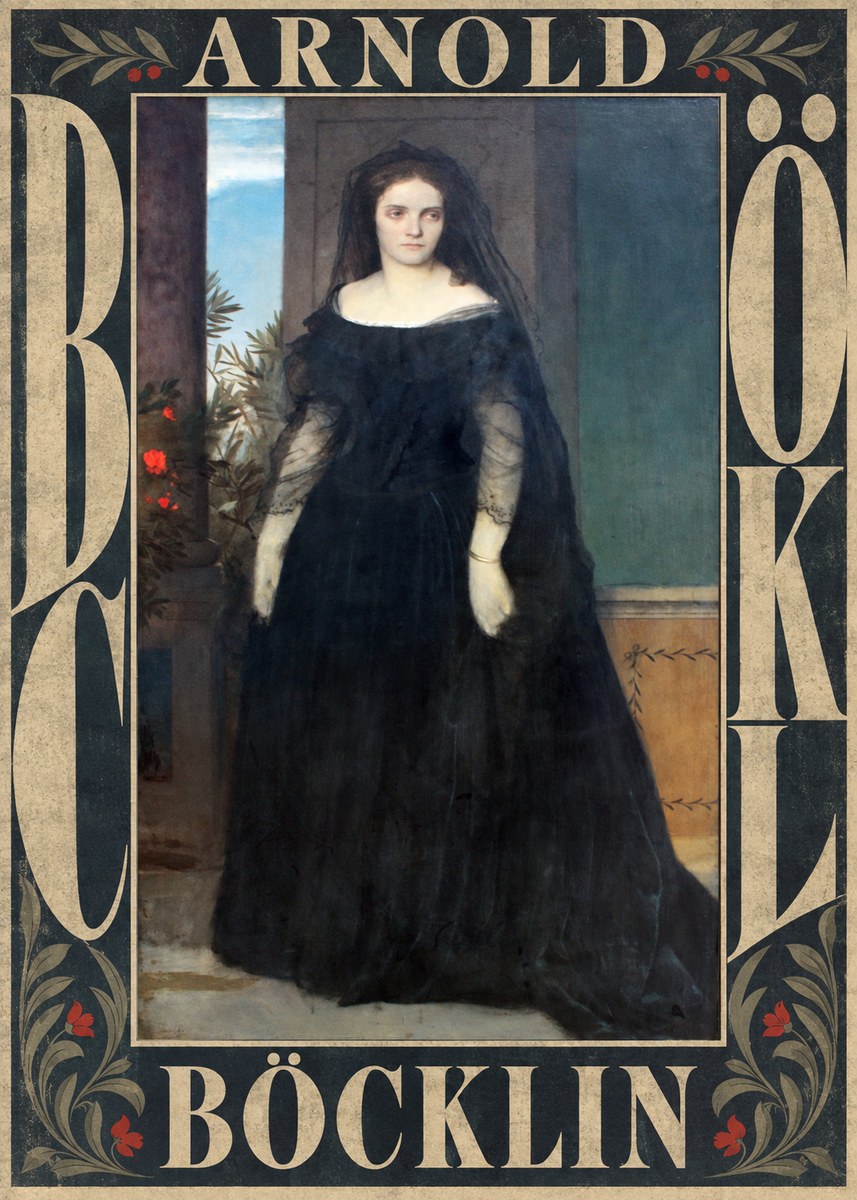 Arnold Böcklin Portrait of Mrs. Böcklin No6 - Poszter