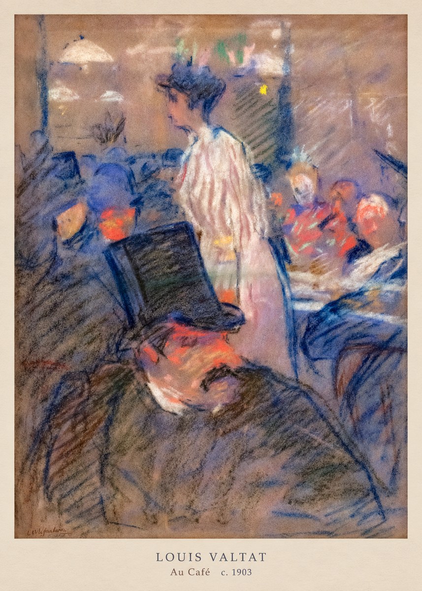 Louis Valtat Au Café No6 - Poszter