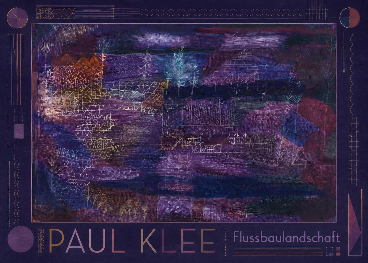 Paul Klee Flussbaulandschaft No1 - Poszter