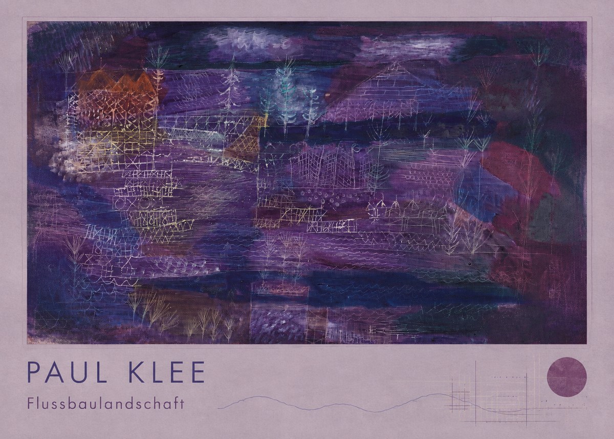 Paul Klee Flussbaulandschaft No2 - Poszter