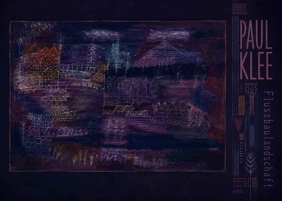 Paul Klee Flussbaulandschaft No3 - Poszter