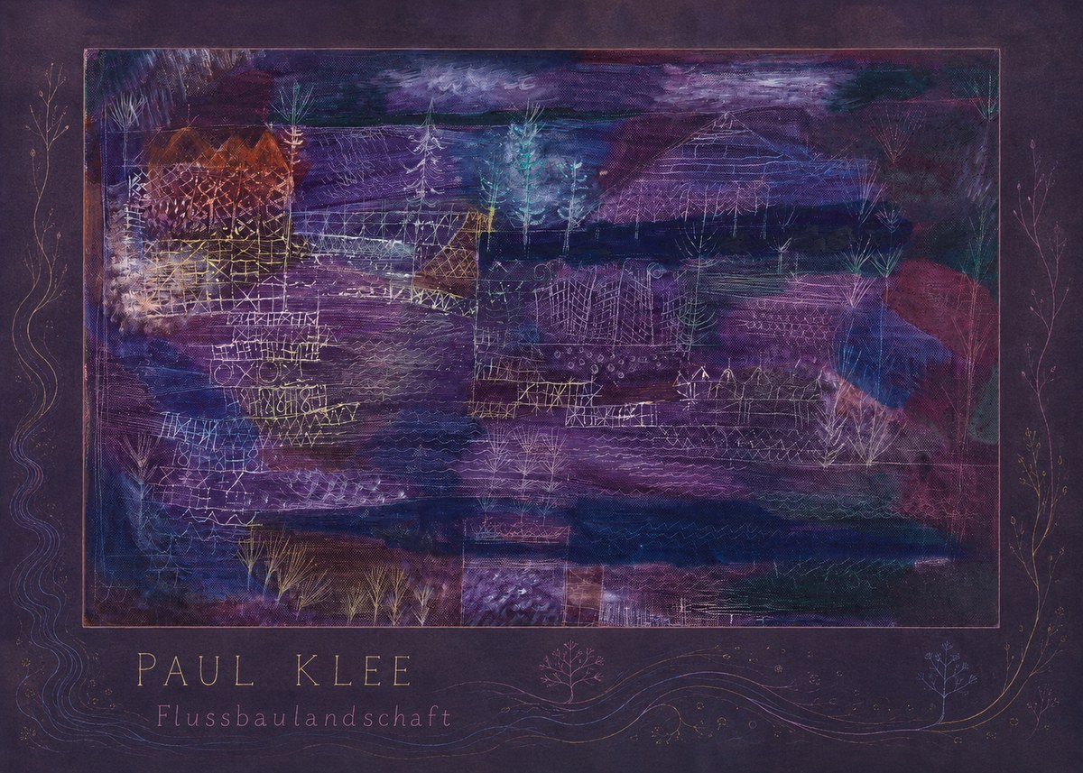 Paul Klee Flussbaulandschaft No4 - Poszter