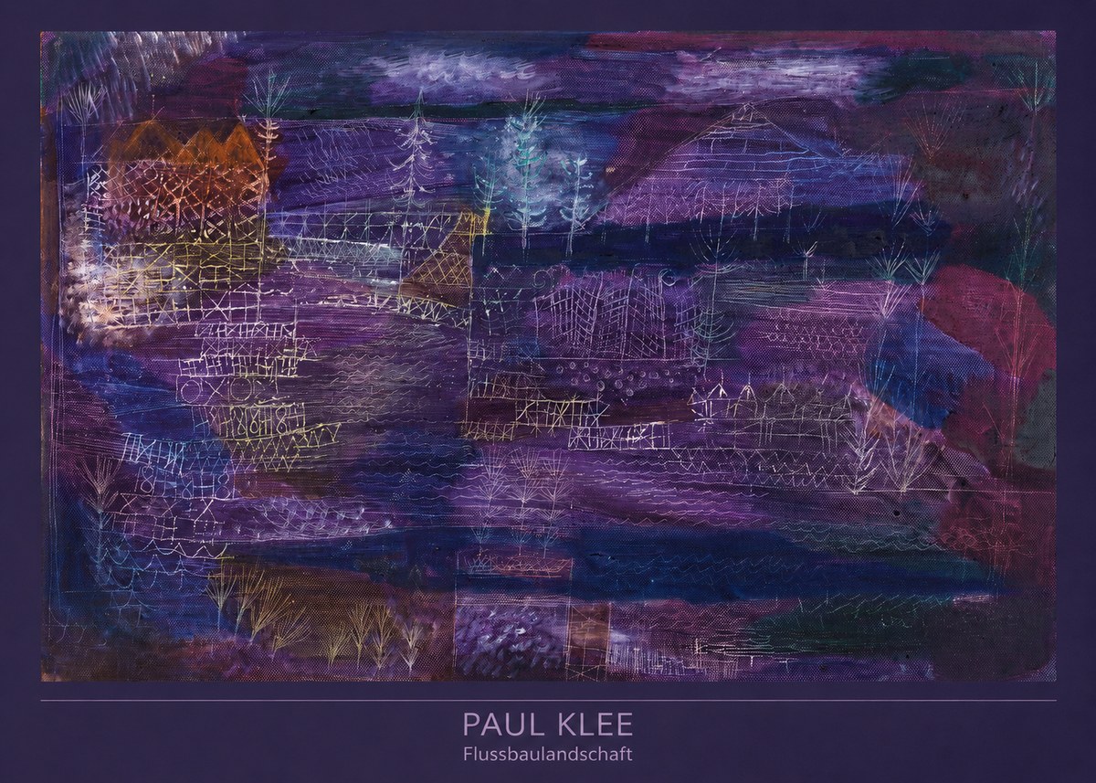 Paul Klee Flussbaulandschaft No6 - Poszter