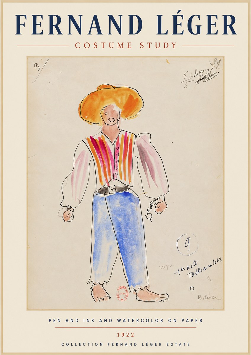 Fernand Léger Costume Study II No5 - Poszter