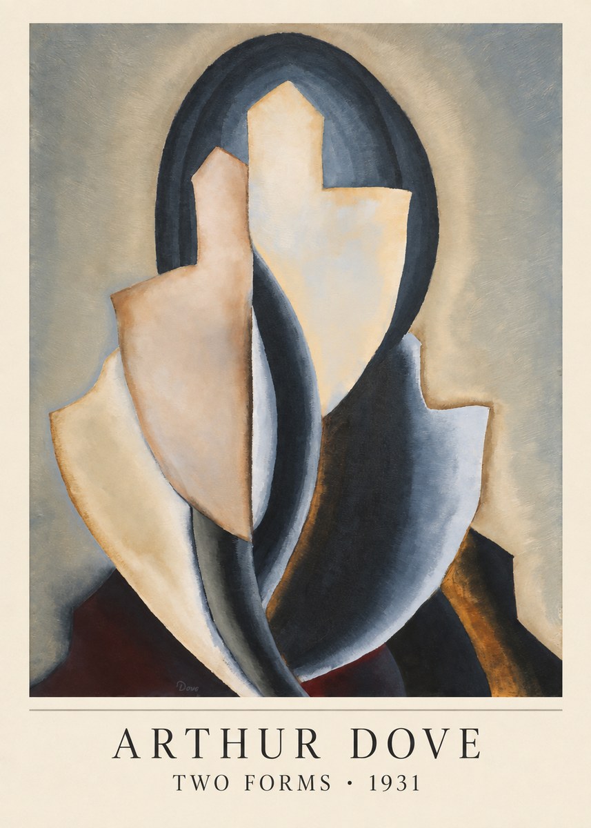 Arthur Dove Two Forms No4 - Poszter