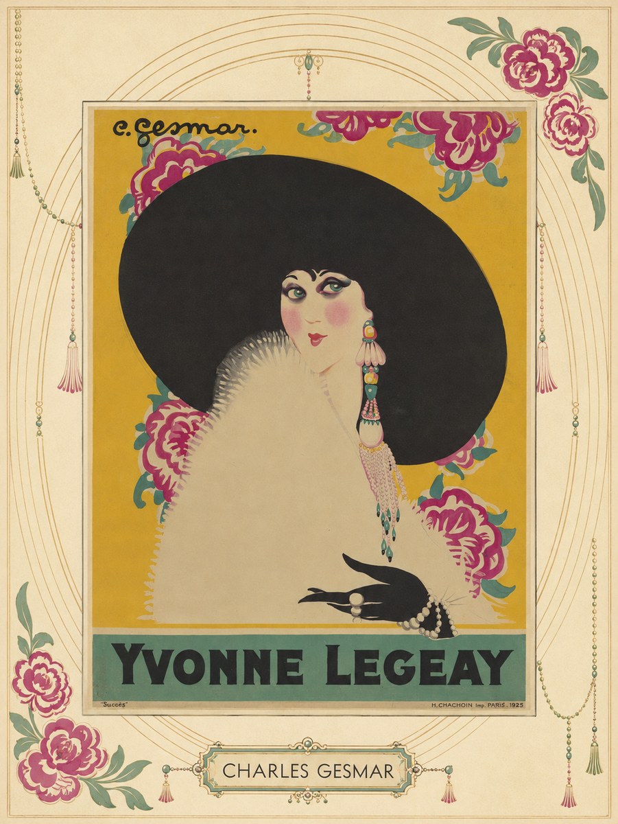 Charles Gesmar Yvonne Legeay No3 - Poszter