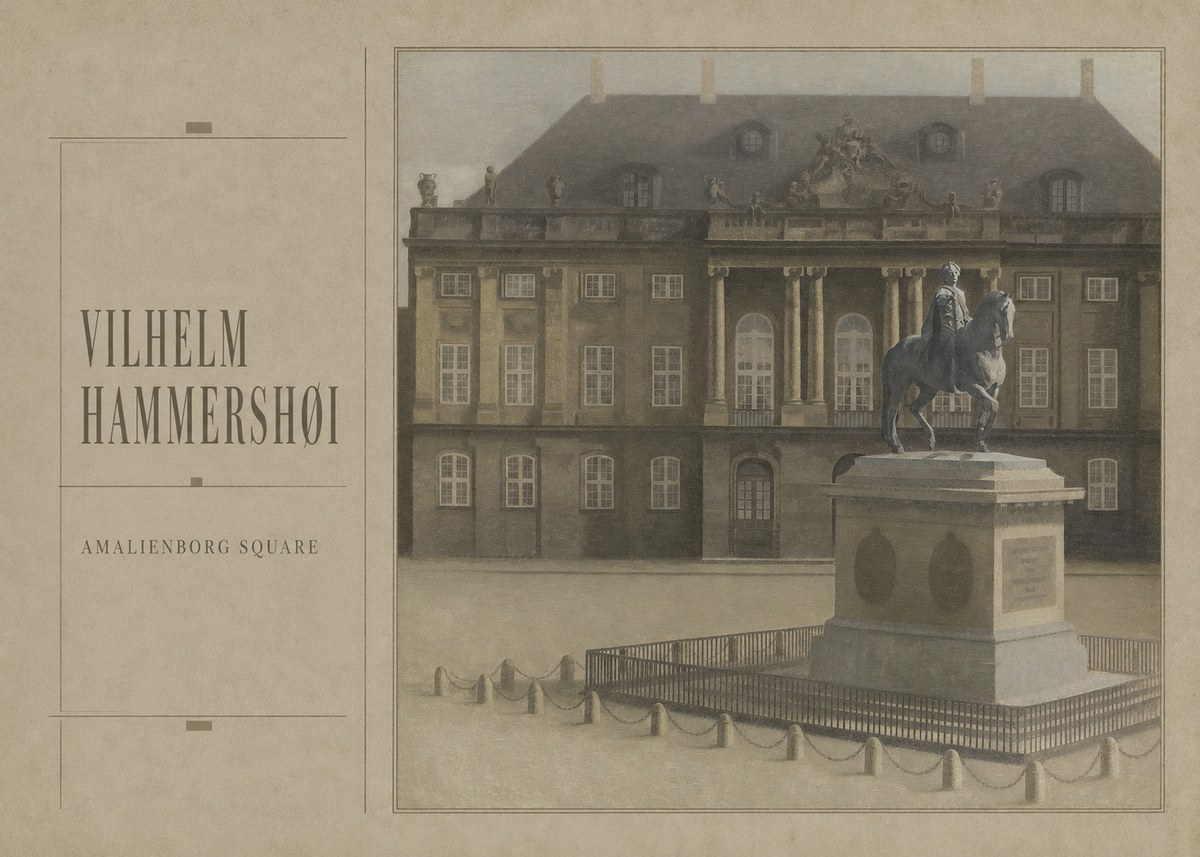 Vilhelm Hammershøi Amalienborg Square II No3 - Poszter