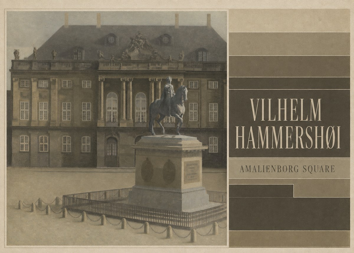 Vilhelm Hammershøi Amalienborg Square II No4 - Poszter