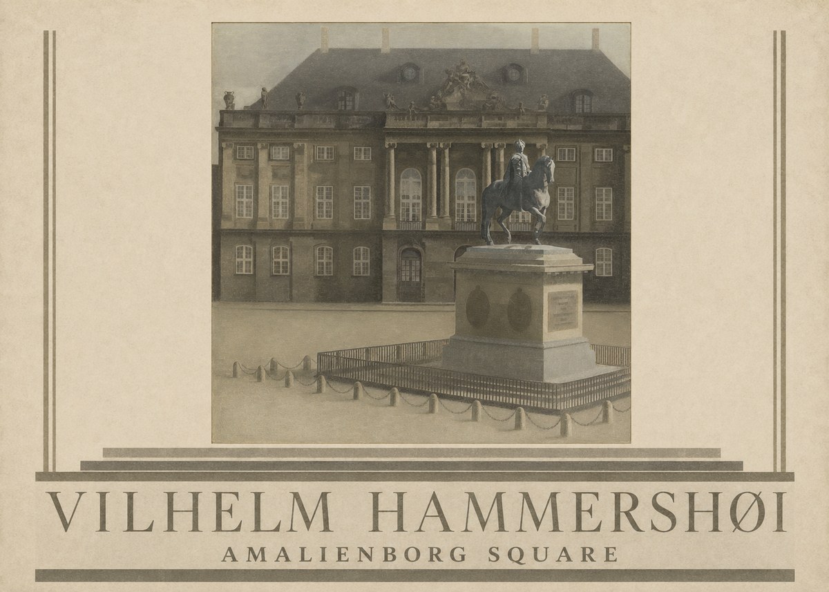 Vilhelm Hammershøi Amalienborg Square II No5 - Poszter