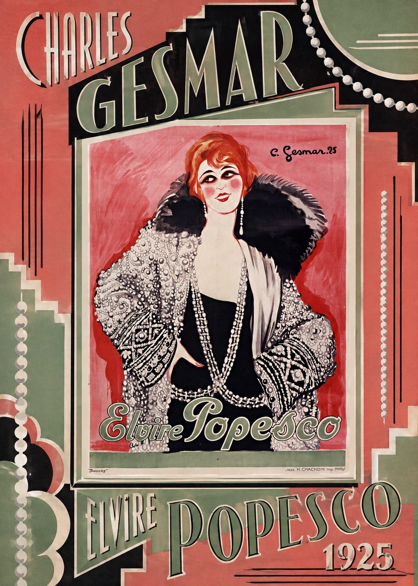 Charles Gesmar Elvire Popesco II No2 - Poszter