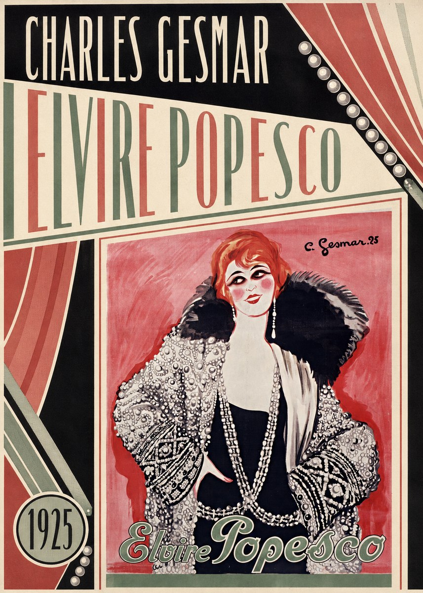 Charles Gesmar Elvire Popesco II No4 - Poszter