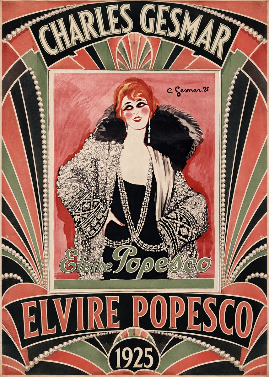 Charles Gesmar Elvire Popesco II No5 - Poszter