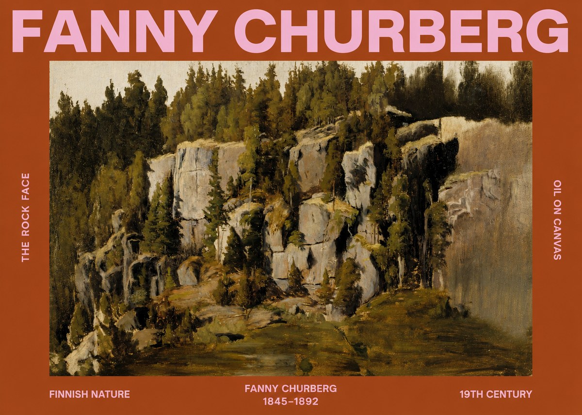 Fanny Churberg The Rock Face No2 - Poszter