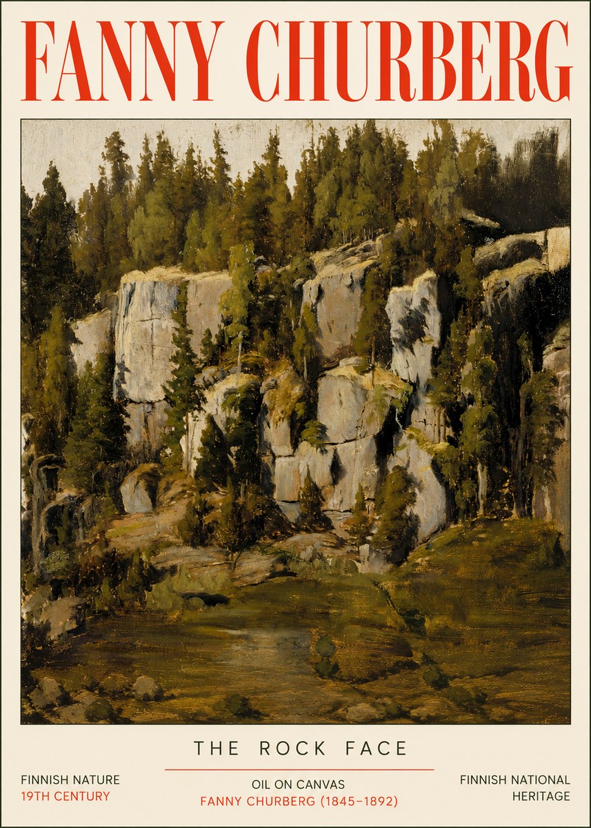 Fanny Churberg The Rock Face No5 - Poszter