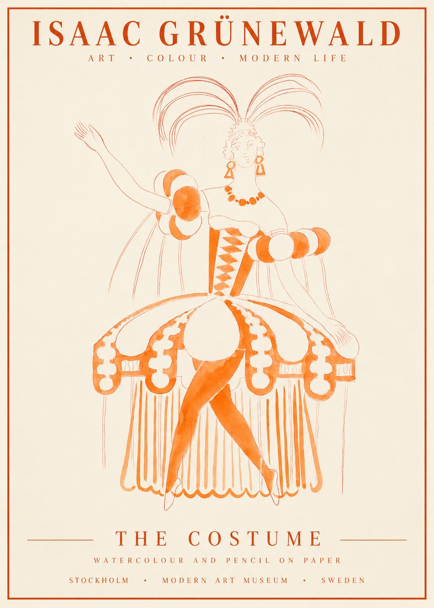 Isaac Grünewald The Costume II No1 - Poszter
