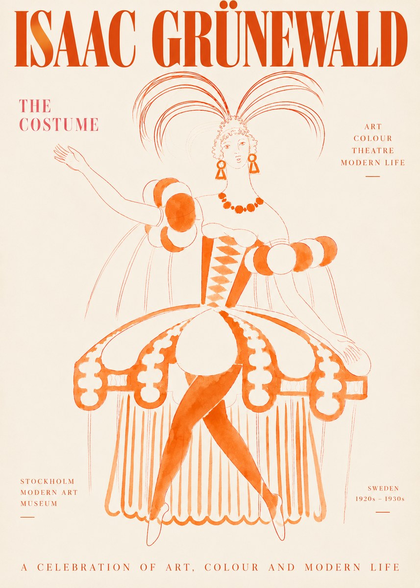 Isaac Grünewald The Costume II No3 - Poszter
