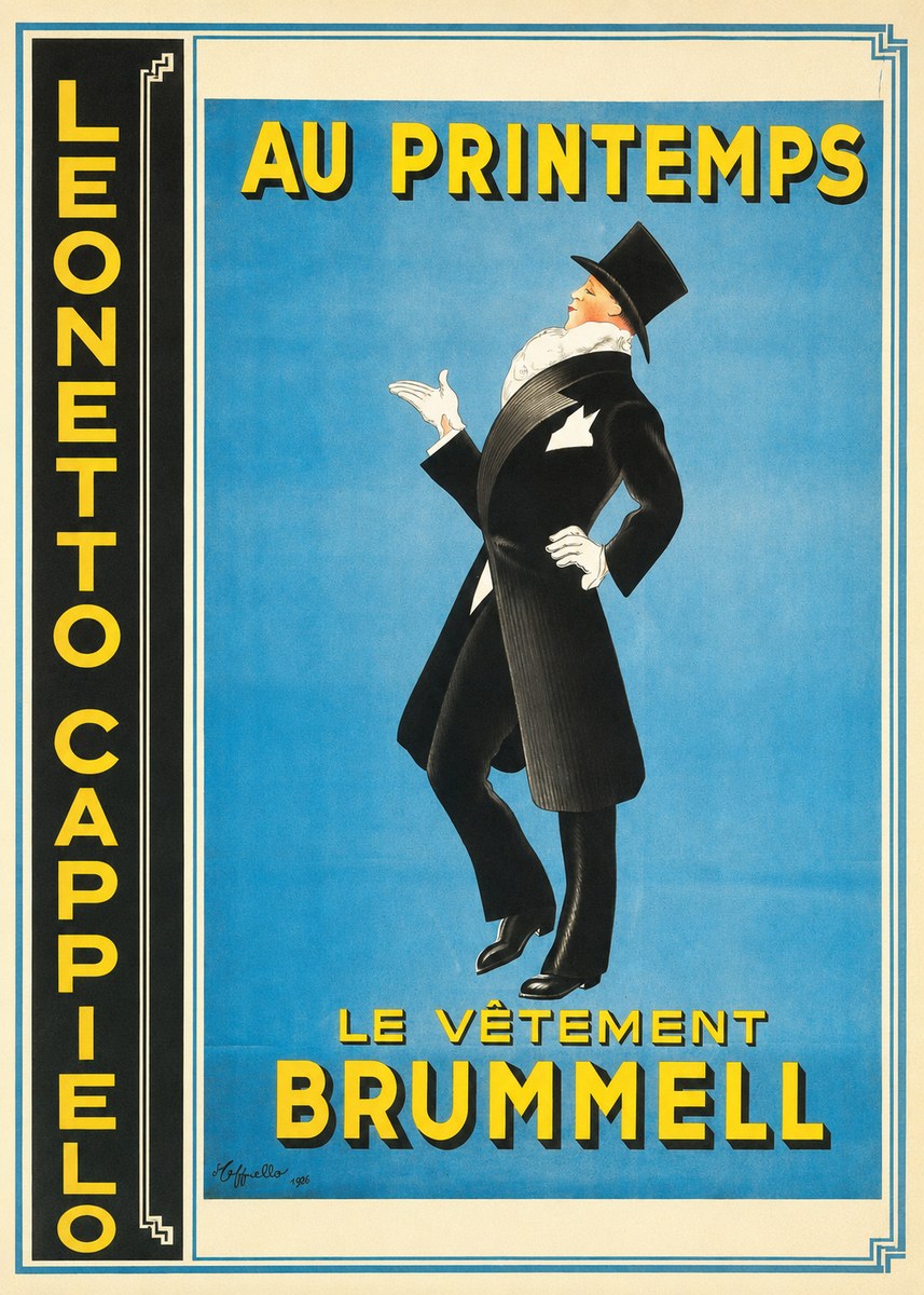 Leonetto Cappiello Au Printemps Le Vêtement Brummell No4 - Poszter