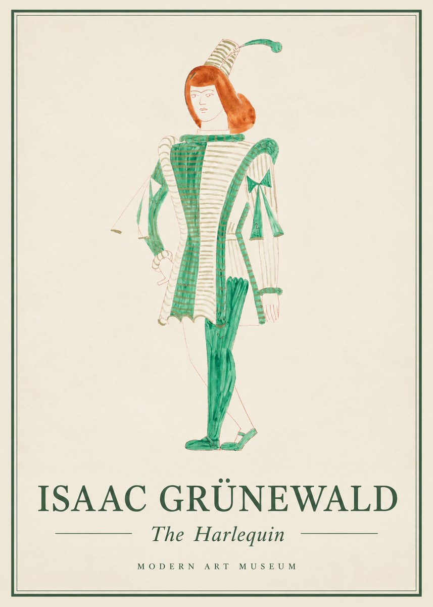 Isaac Grünewald The Harlequin No1 - Poszter