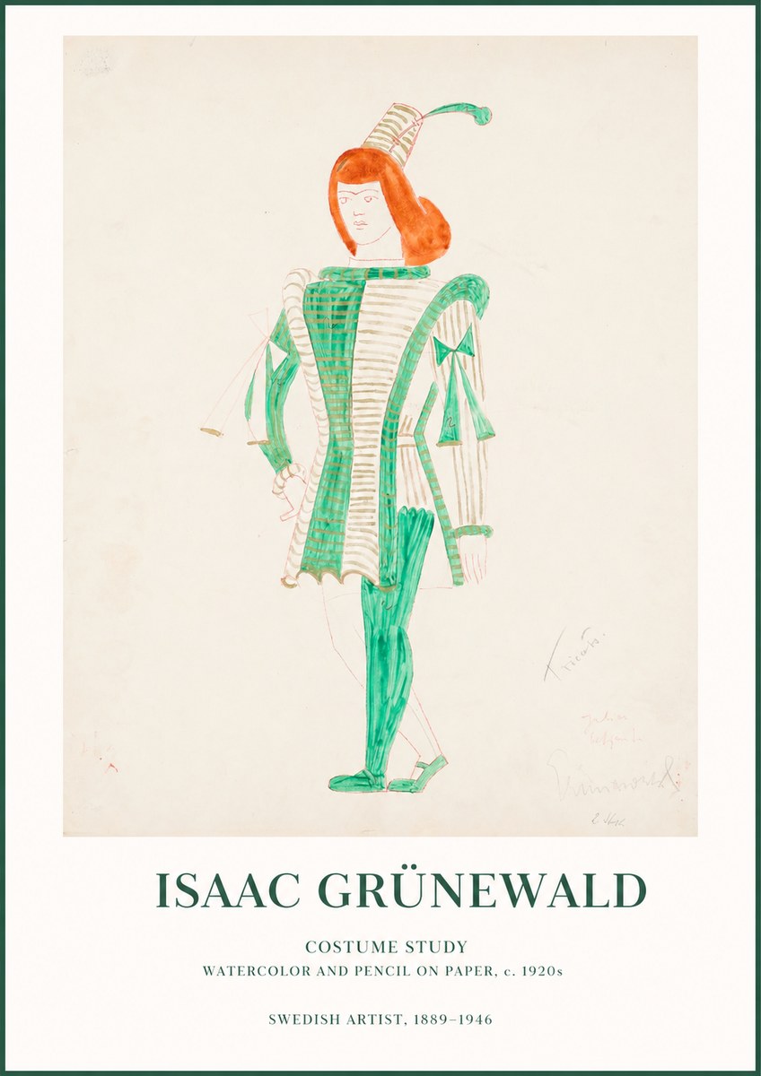 Isaac Grünewald The Harlequin No2 - Poszter