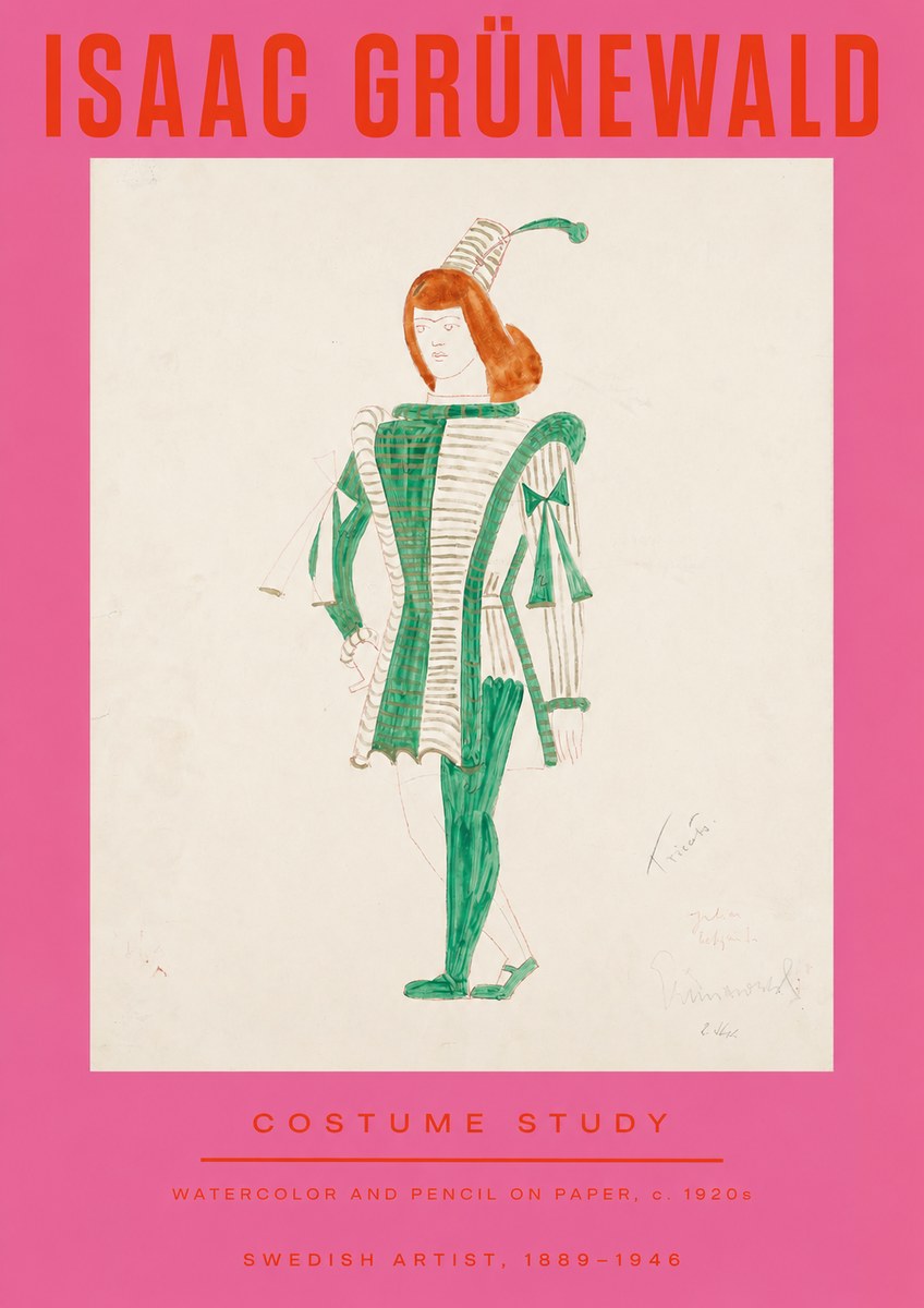 Isaac Grünewald The Harlequin No3 - Poszter