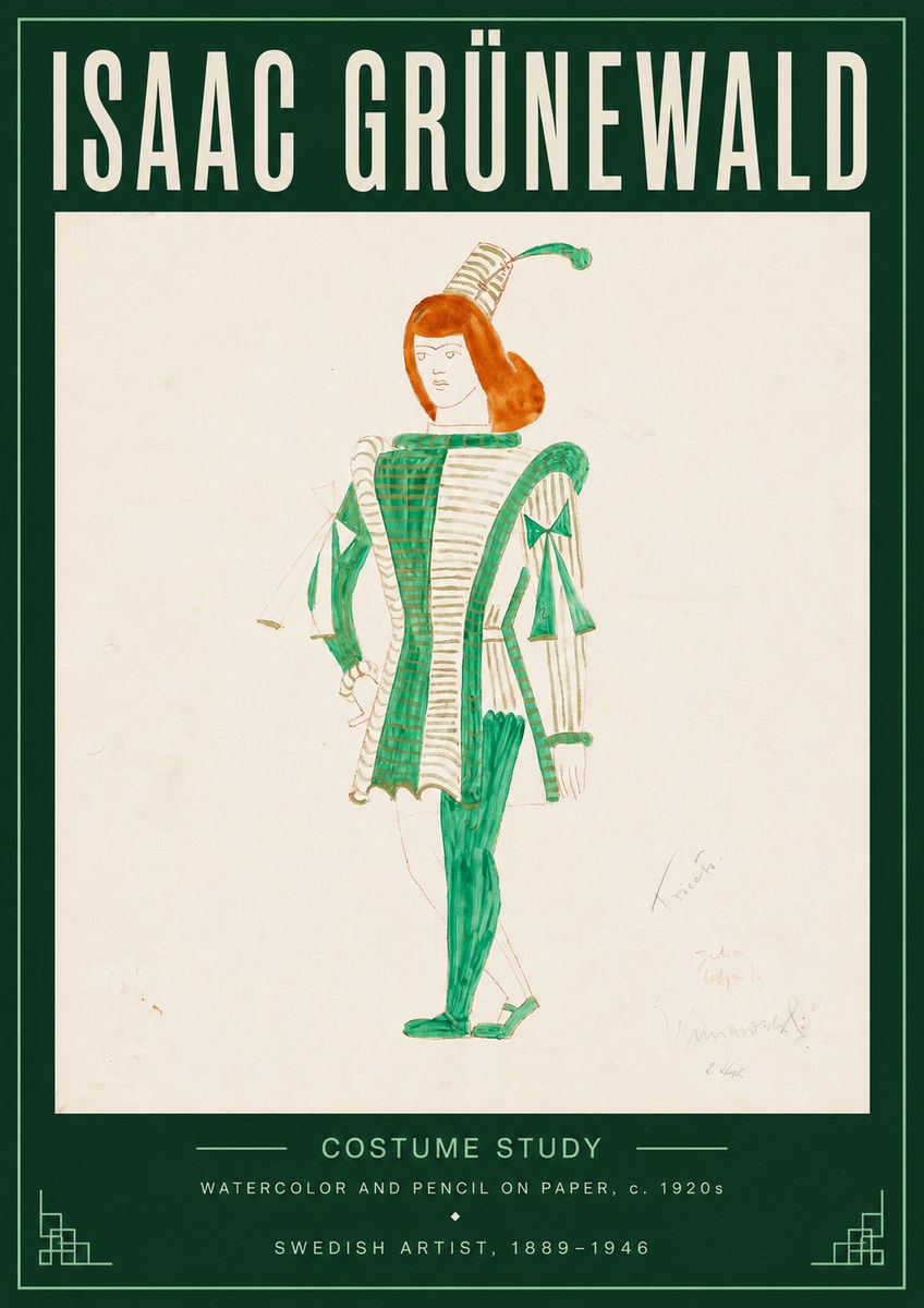 Isaac Grünewald The Harlequin No5 - Poszter