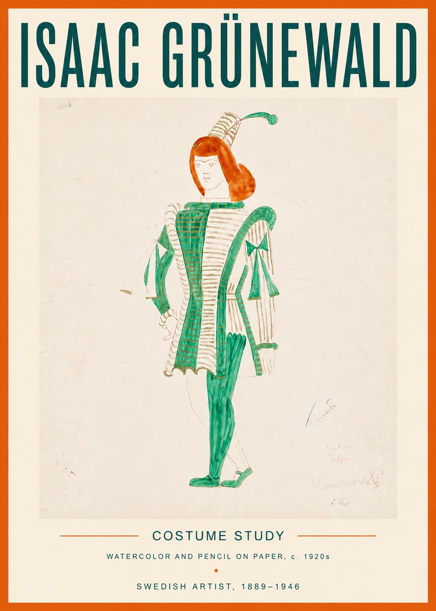 Isaac Grünewald The Harlequin No6 - Poszter