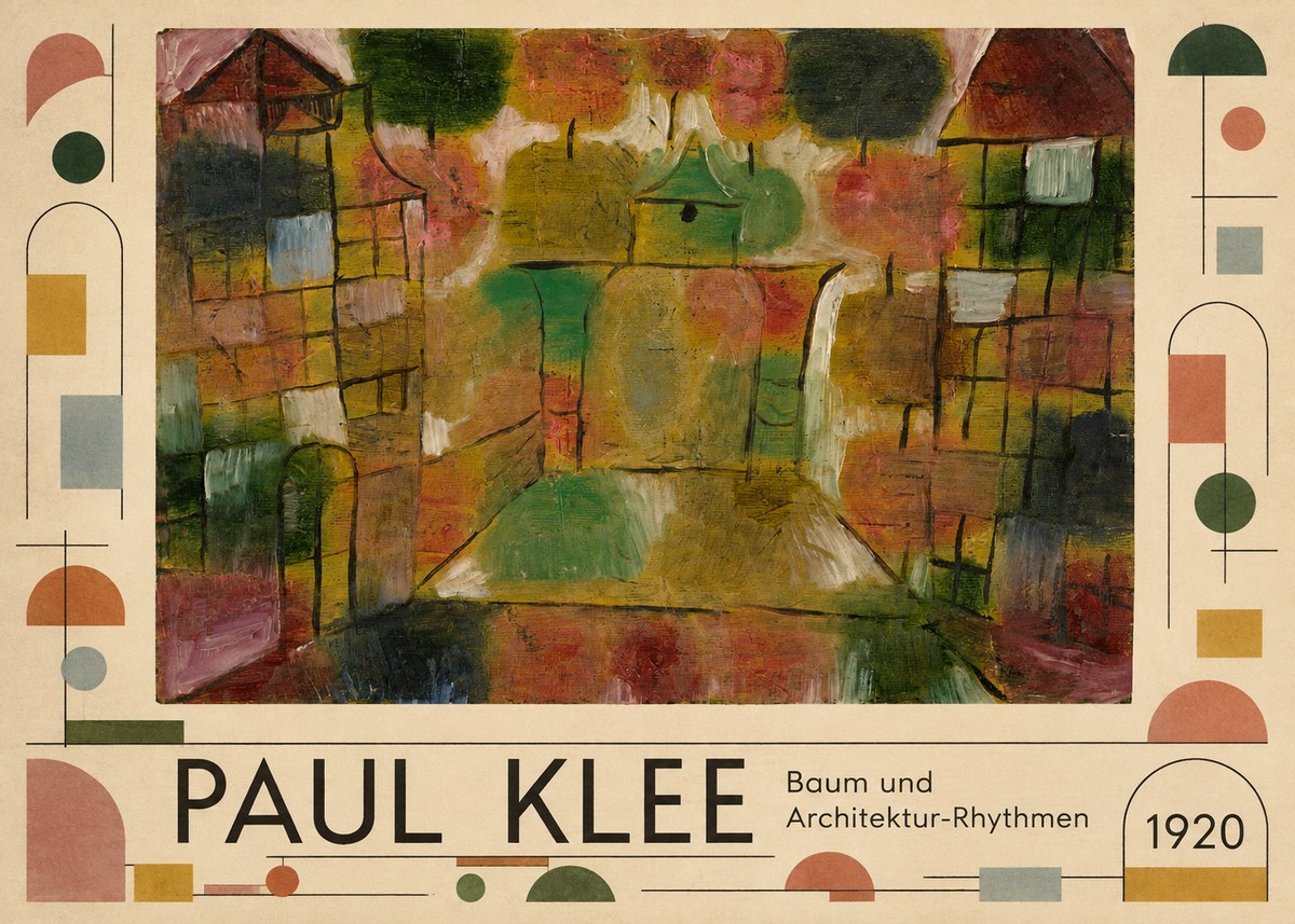 Paul Klee Baum Und Architektur-rhythmen No5 - Poszter