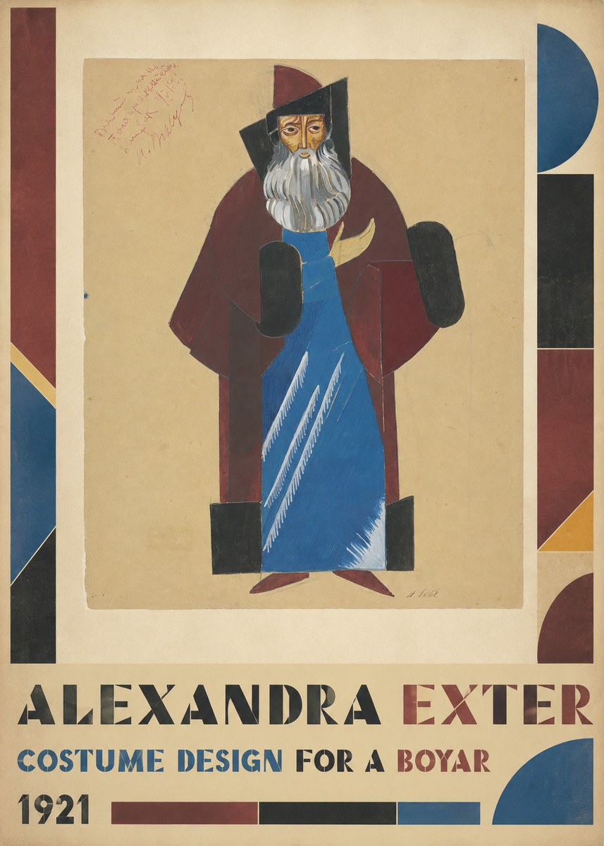 Alexandra Exter Costume Design for a Boyar No5 - Poszter
