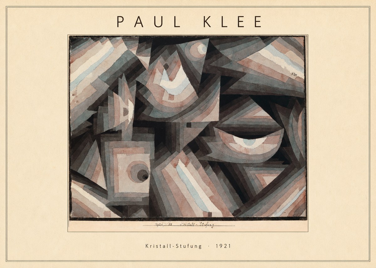 Paul Klee Kristall-stufung I No4 - Poszter