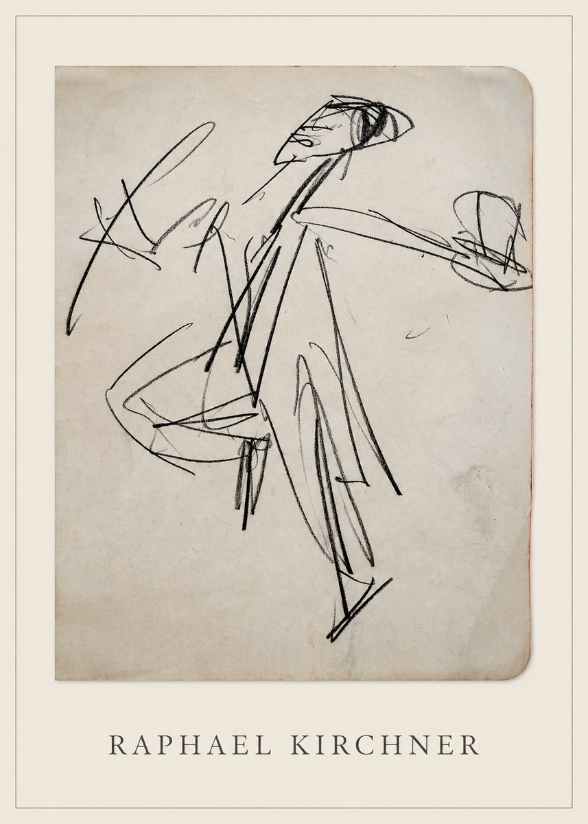 Raphael Kirchner Dynamic Dancer Sketch No4 - Poszter