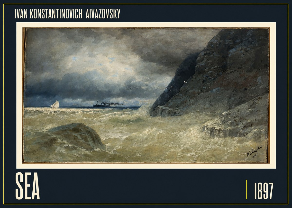 Ivan Konstantinovich Aivazovsky Sea No1 - Poszter
