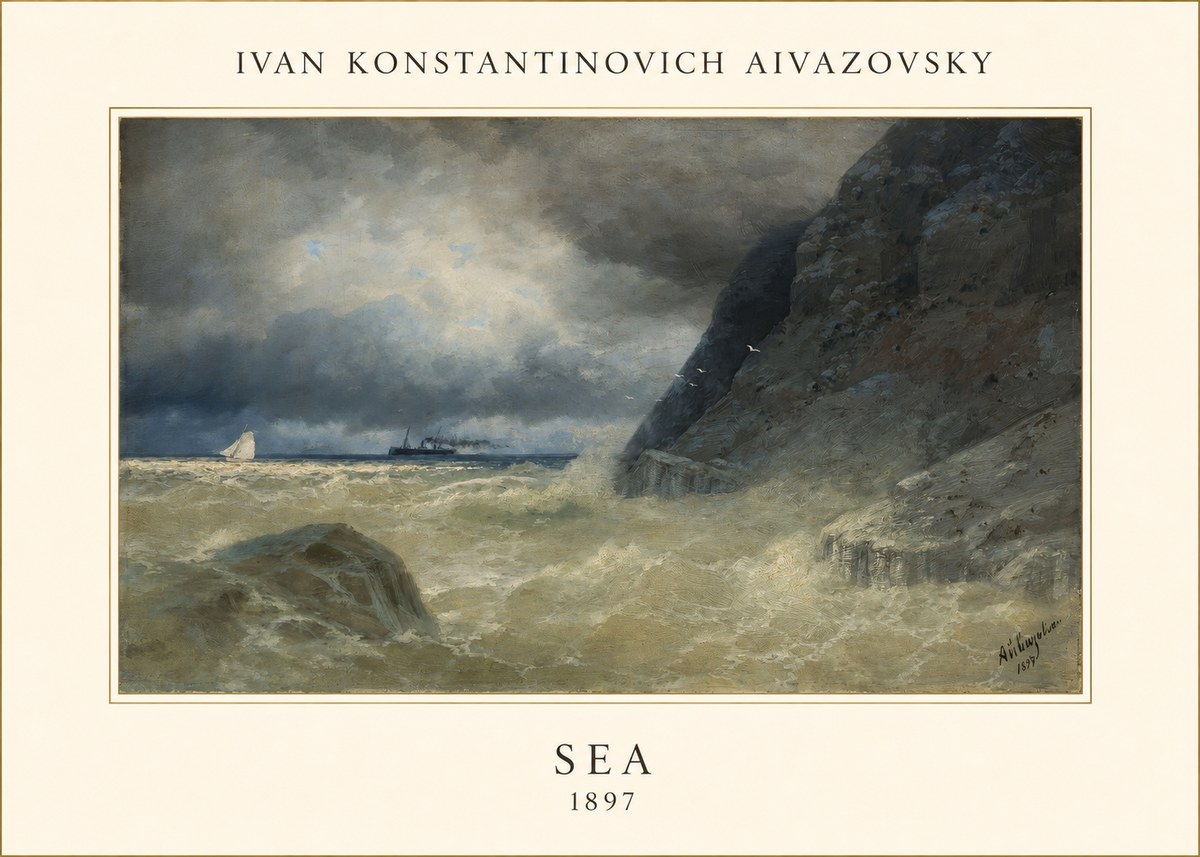 Ivan Konstantinovich Aivazovsky Sea No4 - Poszter