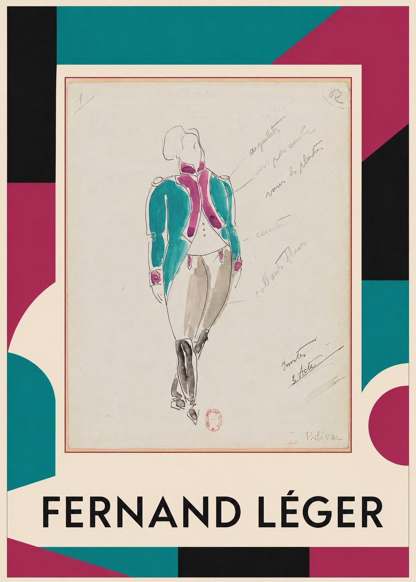 Fernand Léger Bolivar XIV No1 - Poszter