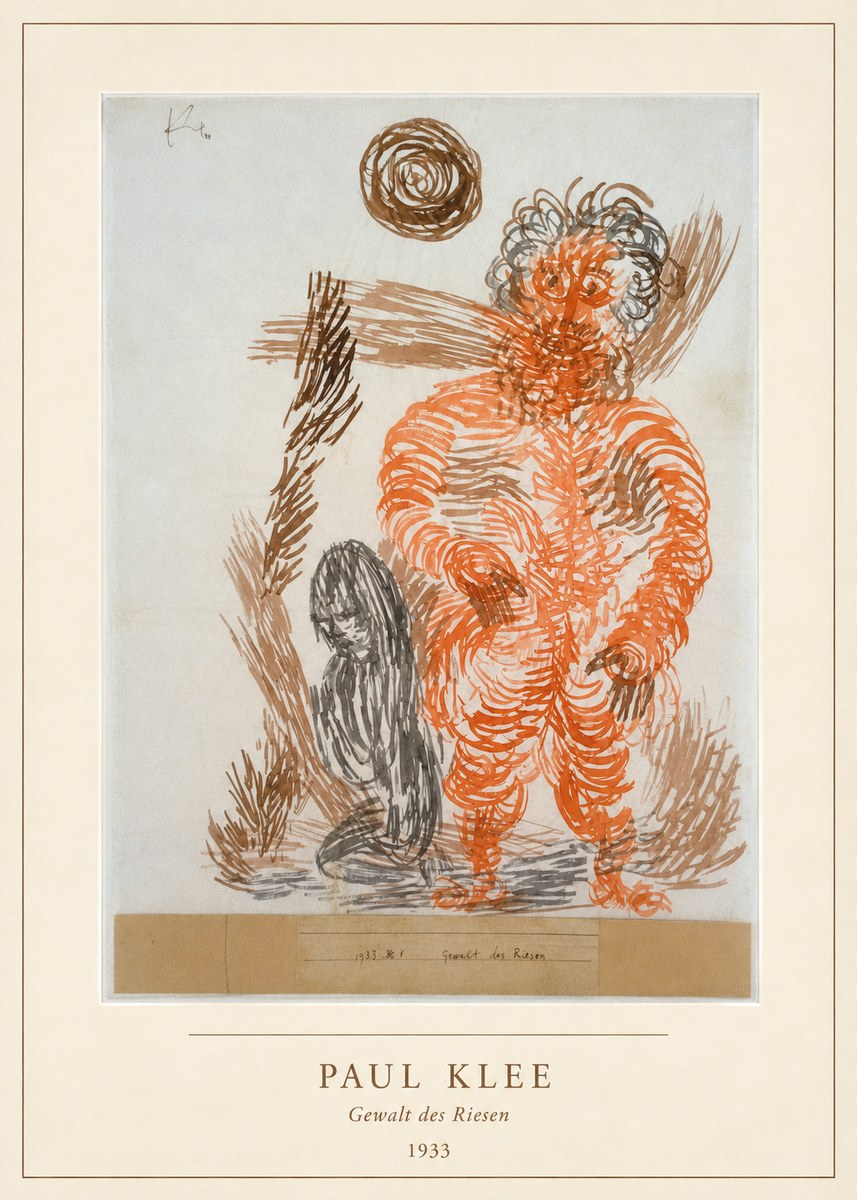 Paul Klee Gewalt Des Riesen II No4 - Poszter