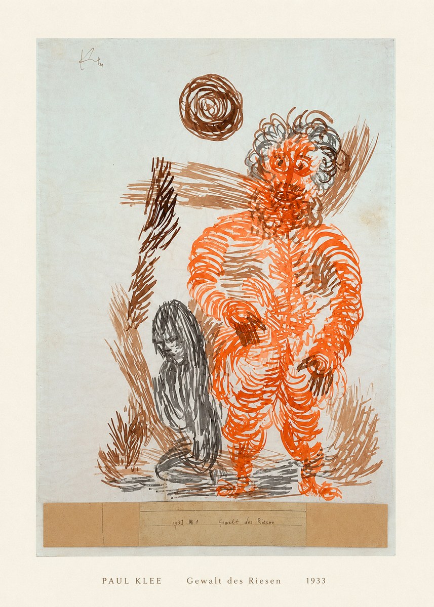 Paul Klee Gewalt Des Riesen II No5 - Poszter