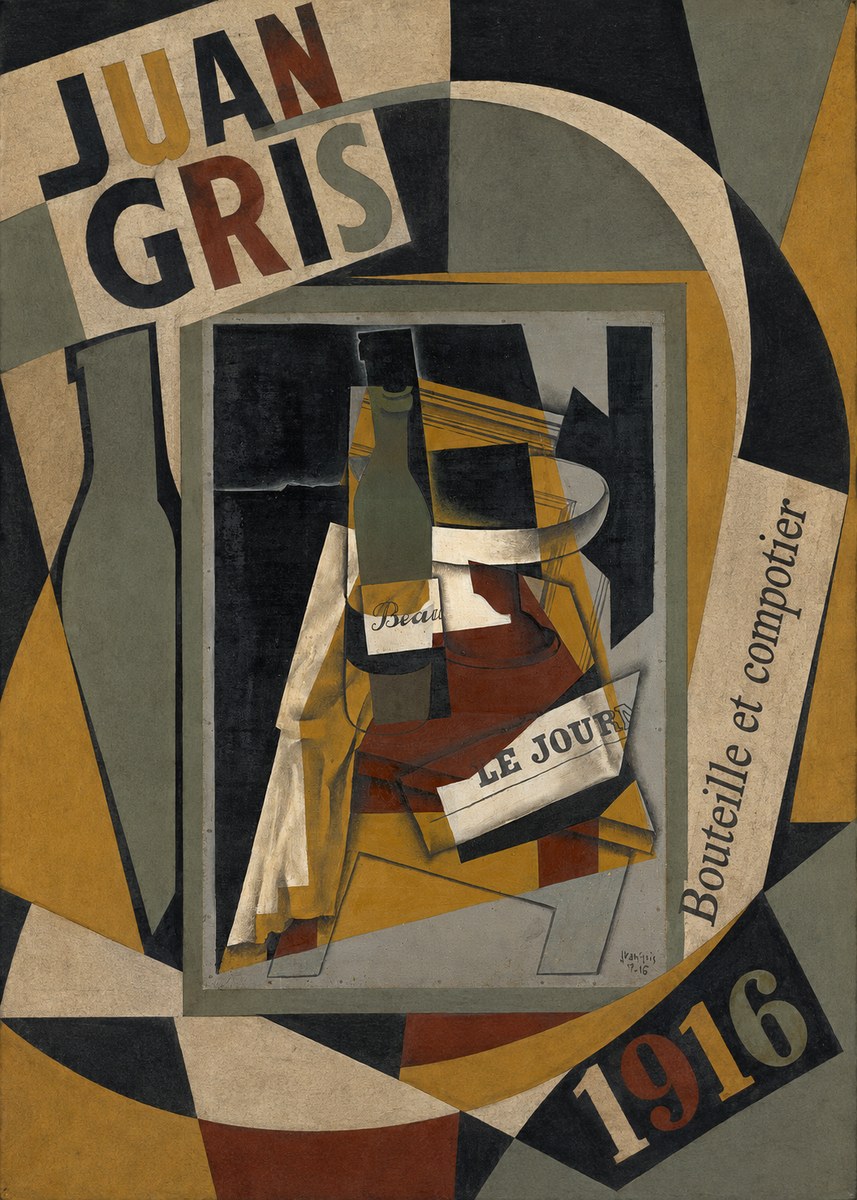 Juan Gris Bouteille Et Compotier No6 - Poszter