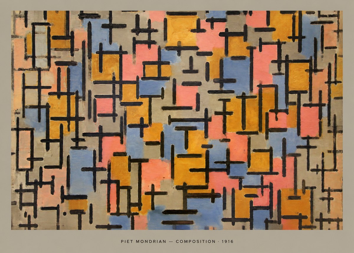 Piet Mondrian Composition No6 - Poszter